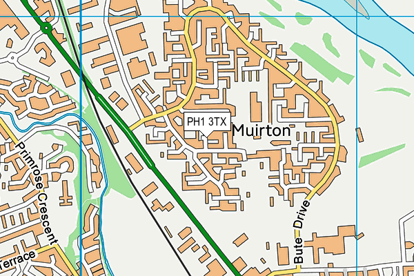 PH1 3TX map - OS VectorMap District (Ordnance Survey)