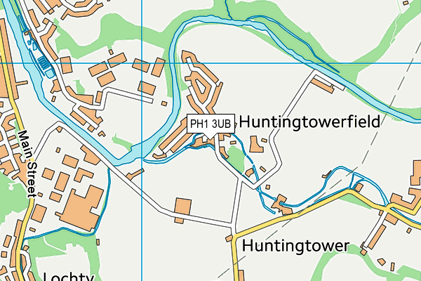 PH1 3UB map - OS VectorMap District (Ordnance Survey)