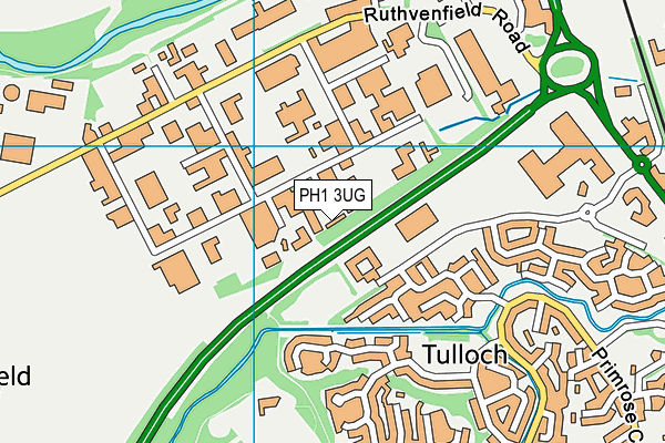 PH1 3UG map - OS VectorMap District (Ordnance Survey)