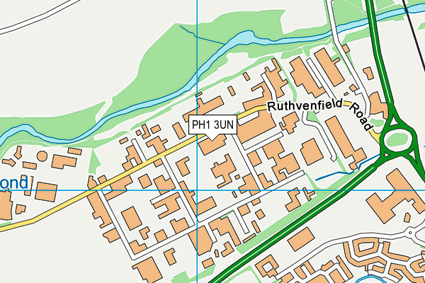 PH1 3UN map - OS VectorMap District (Ordnance Survey)
