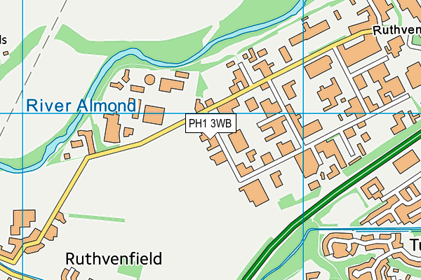 PH1 3WB map - OS VectorMap District (Ordnance Survey)