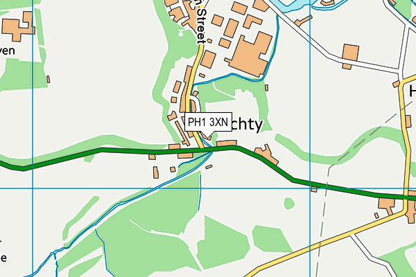 PH1 3XN map - OS VectorMap District (Ordnance Survey)