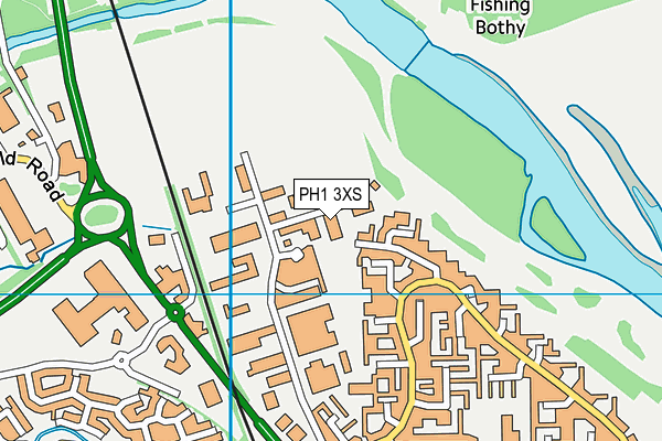 PH1 3XS map - OS VectorMap District (Ordnance Survey)