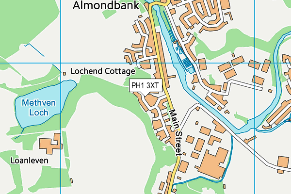 PH1 3XT map - OS VectorMap District (Ordnance Survey)