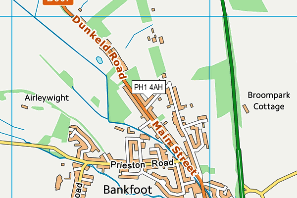 PH1 4AH map - OS VectorMap District (Ordnance Survey)