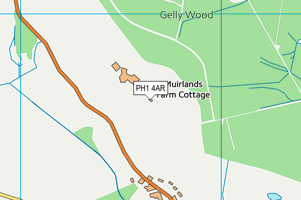 PH1 4AR map - OS VectorMap District (Ordnance Survey)