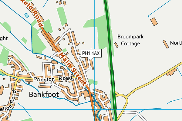 PH1 4AX map - OS VectorMap District (Ordnance Survey)