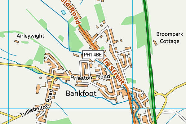 PH1 4BE map - OS VectorMap District (Ordnance Survey)