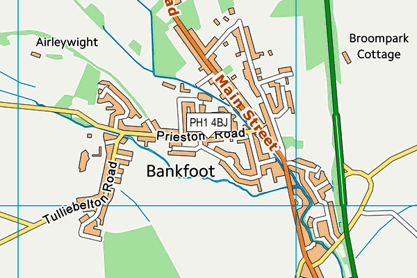 PH1 4BJ map - OS VectorMap District (Ordnance Survey)