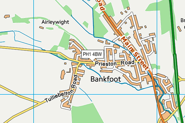 PH1 4BW map - OS VectorMap District (Ordnance Survey)