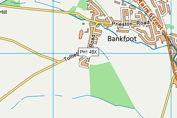 PH1 4BX map - OS VectorMap District (Ordnance Survey)