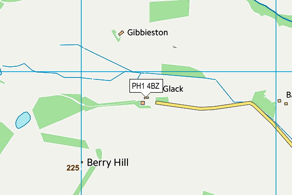 PH1 4BZ map - OS VectorMap District (Ordnance Survey)