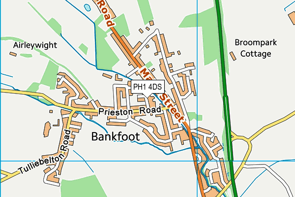 PH1 4DS map - OS VectorMap District (Ordnance Survey)