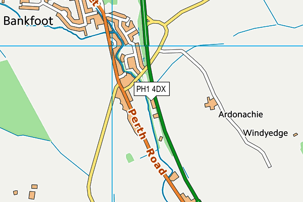 PH1 4DX map - OS VectorMap District (Ordnance Survey)