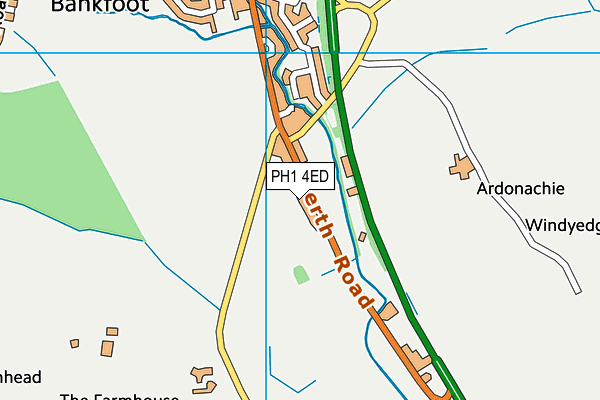 PH1 4ED map - OS VectorMap District (Ordnance Survey)