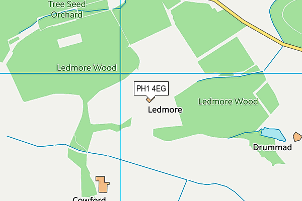 PH1 4EG map - OS VectorMap District (Ordnance Survey)