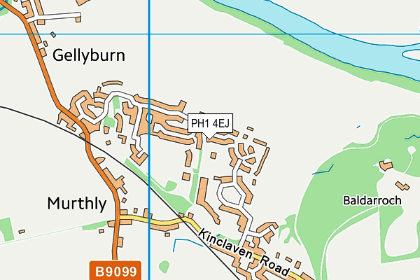 PH1 4EJ map - OS VectorMap District (Ordnance Survey)