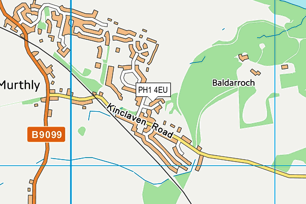PH1 4EU map - OS VectorMap District (Ordnance Survey)