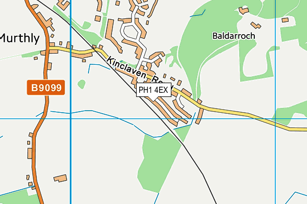 PH1 4EX map - OS VectorMap District (Ordnance Survey)