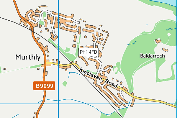 PH1 4FD map - OS VectorMap District (Ordnance Survey)