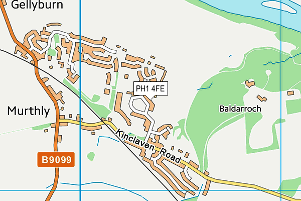 PH1 4FE map - OS VectorMap District (Ordnance Survey)