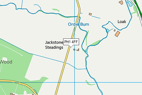 PH1 4FF map - OS VectorMap District (Ordnance Survey)