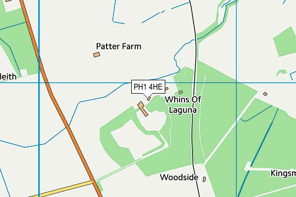 PH1 4HE map - OS VectorMap District (Ordnance Survey)