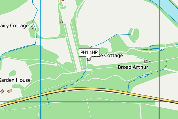 PH1 4HP map - OS VectorMap District (Ordnance Survey)