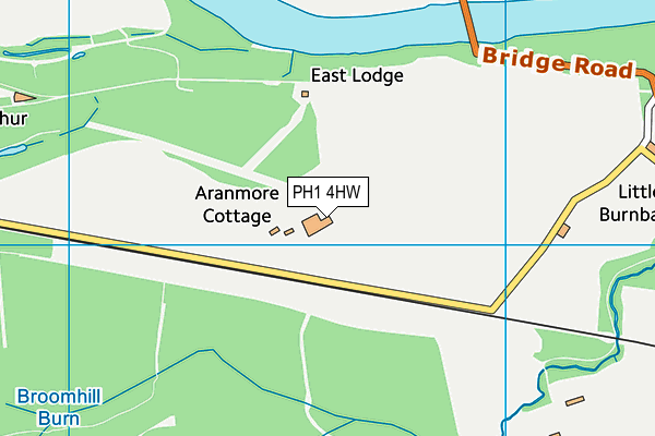 PH1 4HW map - OS VectorMap District (Ordnance Survey)