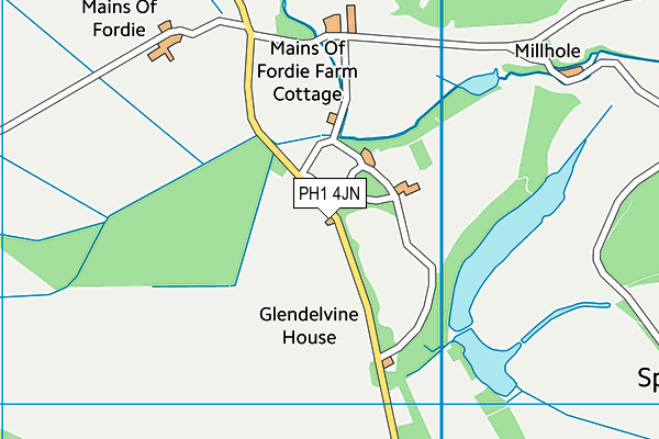 PH1 4JN map - OS VectorMap District (Ordnance Survey)