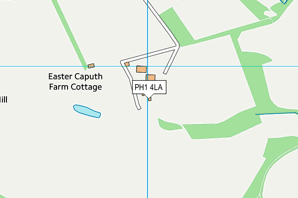 PH1 4LA map - OS VectorMap District (Ordnance Survey)