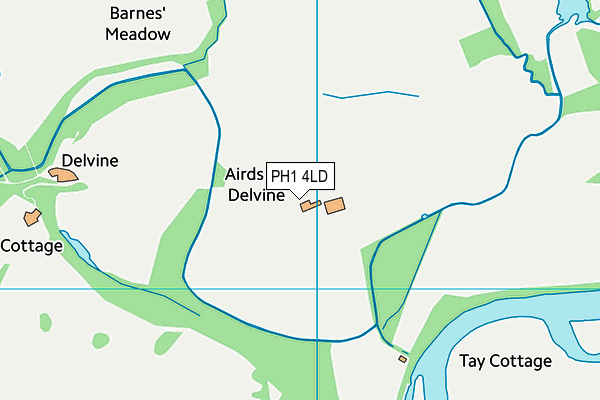 PH1 4LD map - OS VectorMap District (Ordnance Survey)