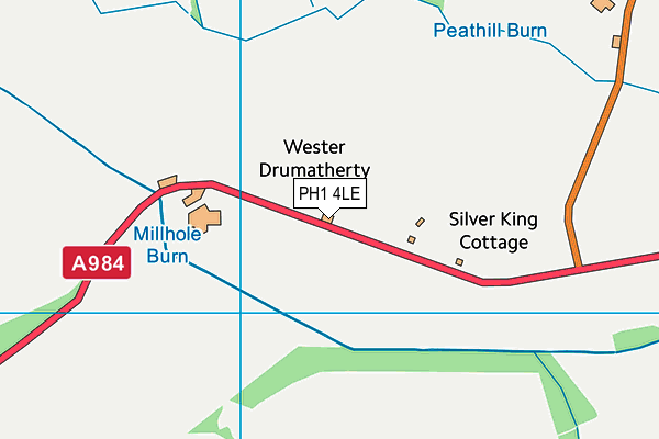 PH1 4LE map - OS VectorMap District (Ordnance Survey)