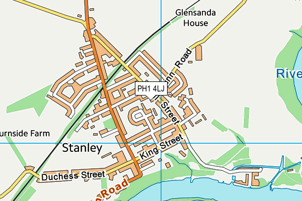 PH1 4LJ map - OS VectorMap District (Ordnance Survey)