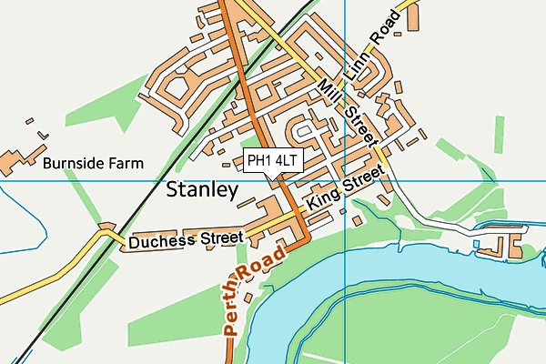 PH1 4LT map - OS VectorMap District (Ordnance Survey)