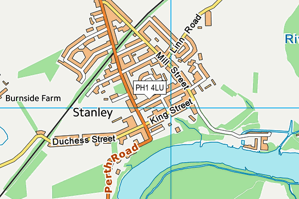 PH1 4LU map - OS VectorMap District (Ordnance Survey)