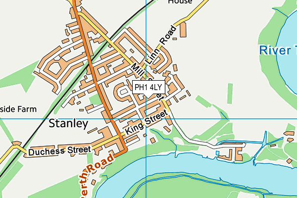 PH1 4LY map - OS VectorMap District (Ordnance Survey)