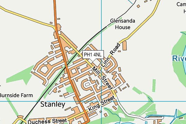 PH1 4NL map - OS VectorMap District (Ordnance Survey)