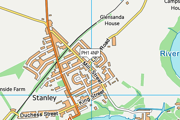 PH1 4NP map - OS VectorMap District (Ordnance Survey)