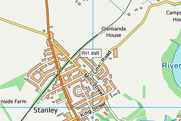 PH1 4NR map - OS VectorMap District (Ordnance Survey)