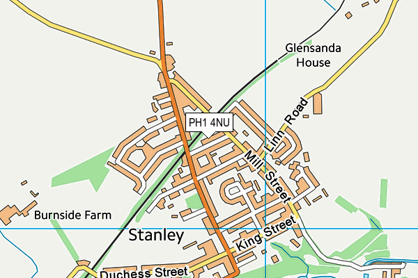 PH1 4NU map - OS VectorMap District (Ordnance Survey)