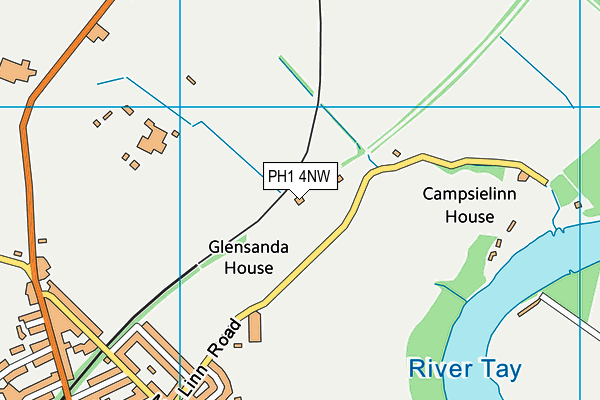 PH1 4NW map - OS VectorMap District (Ordnance Survey)