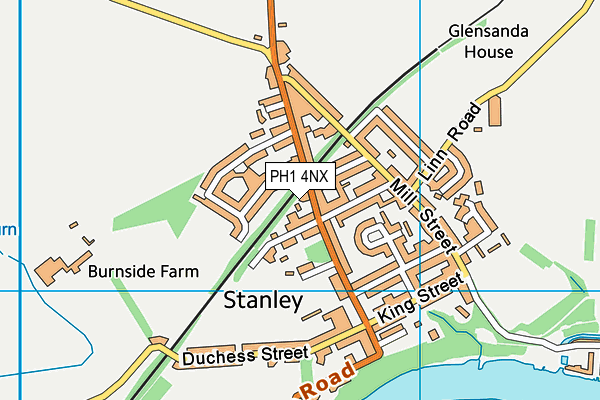 PH1 4NX map - OS VectorMap District (Ordnance Survey)
