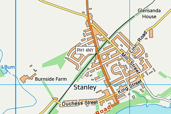 PH1 4NY map - OS VectorMap District (Ordnance Survey)
