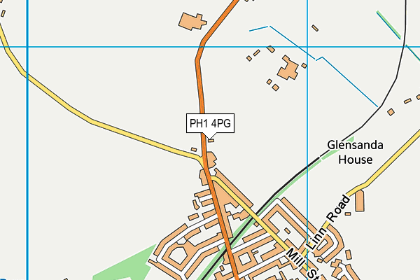 PH1 4PG map - OS VectorMap District (Ordnance Survey)