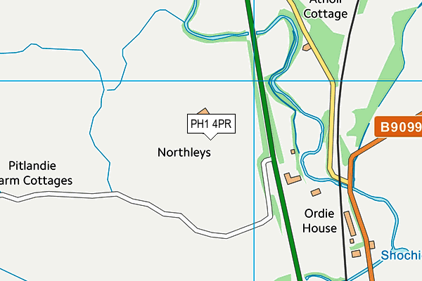 PH1 4PR map - OS VectorMap District (Ordnance Survey)