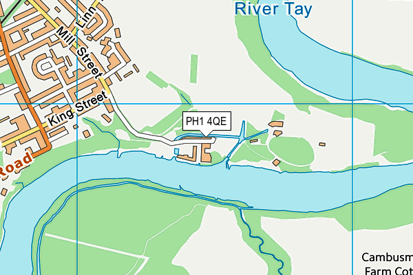 PH1 4QE map - OS VectorMap District (Ordnance Survey)