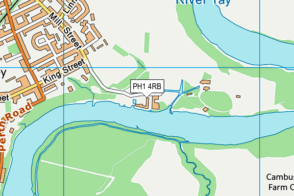 PH1 4RB map - OS VectorMap District (Ordnance Survey)