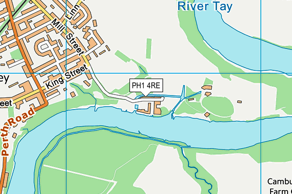 PH1 4RE map - OS VectorMap District (Ordnance Survey)