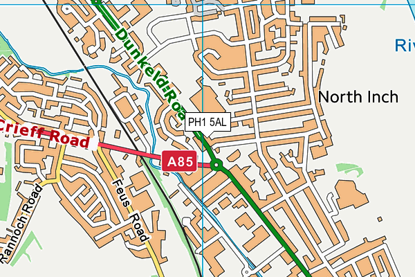 PH1 5AL map - OS VectorMap District (Ordnance Survey)